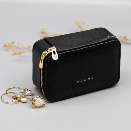 Boîte à Bijoux Pique - Grainé - Avec Miroir - AX003G