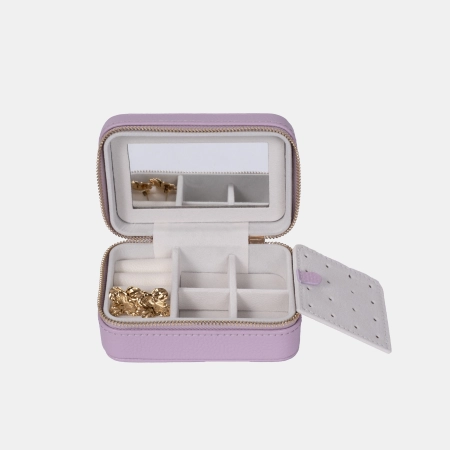 Boîte à Bijoux Pique - Grainé - Avec Miroir - AX003G