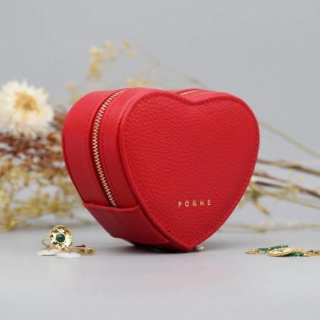 Boîte à bijoux Coeur - Grainé - AX001